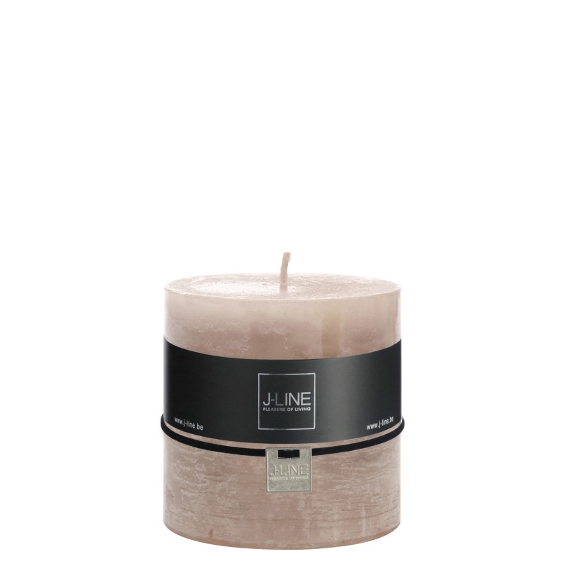 Bougie cylindrique 80H en Paraffine gris 10x10x10 cm Bougie cylindrique 80H en Paraffine gris 10x10x10 cm