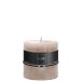 Bougie cylindrique 80H en Paraffine gris 10x10x10 cm Bougie cylindrique 80H en Paraffine gris 10x10x10 cm