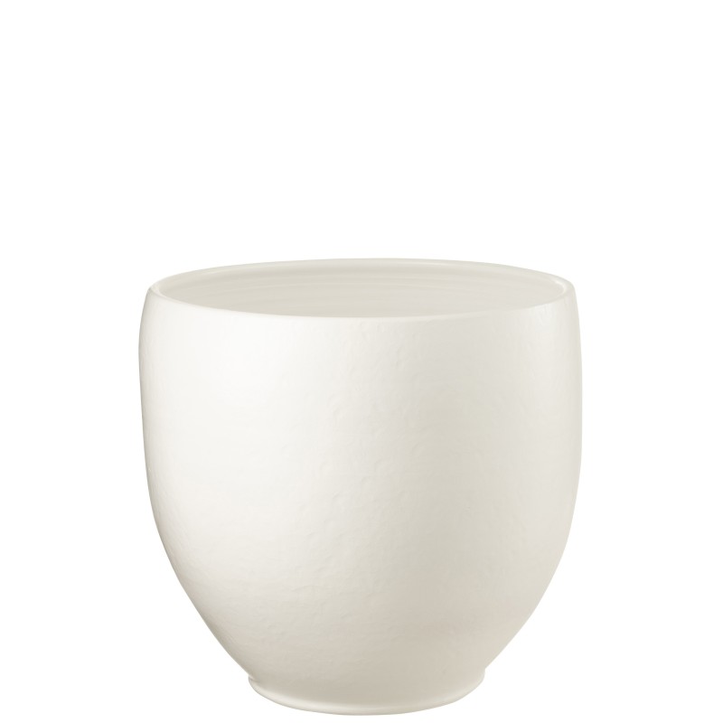 Cache-pot en céramique blanc 41x41x40 cm Cache-pot en céramique blanc 41x41x40 cm