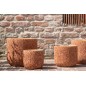 Macetero de cerámica naranja de 24.5x24.5x22 cm Macetero de cerámica naranja de 24.5x24.5x22 cm