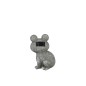 Sapo de resina gris 18x15x22 cm