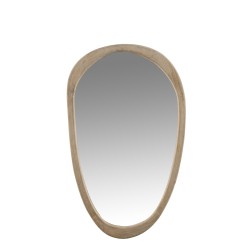 Miroir Irregulier Bois De Manguier H 3,5 cm