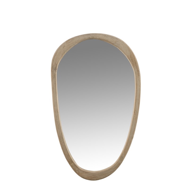 Miroir Irregulier Bois De Manguier H 3,5 cm