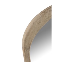 Miroir irrégulier en bois de manguier naturel 51x3.5x83 cm