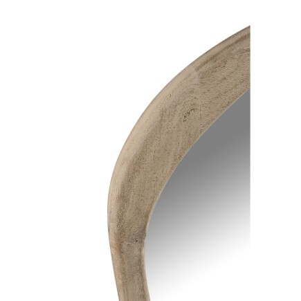 Miroir irrégulier en bois de manguier naturel 51x3.5x83 cm
