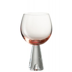 Verre à vin en verre orange 10x10x17 cm