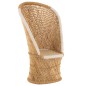Fauteuil bambou intérieur ou exterieur en bois naturel 87x82x151 cm