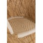 Fauteuil bambou intérieur ou exterieur en bois naturel 87x82x151 cm