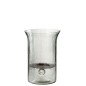 Bougeoir plat en verre transparent 19x19x27 cm Bougeoir plat en verre transparent 19x19x27 cm