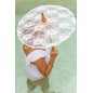 Ombrelle en textile blanc 44x44x54 cm Ombrelle en textile blanc 44x44x54 cm