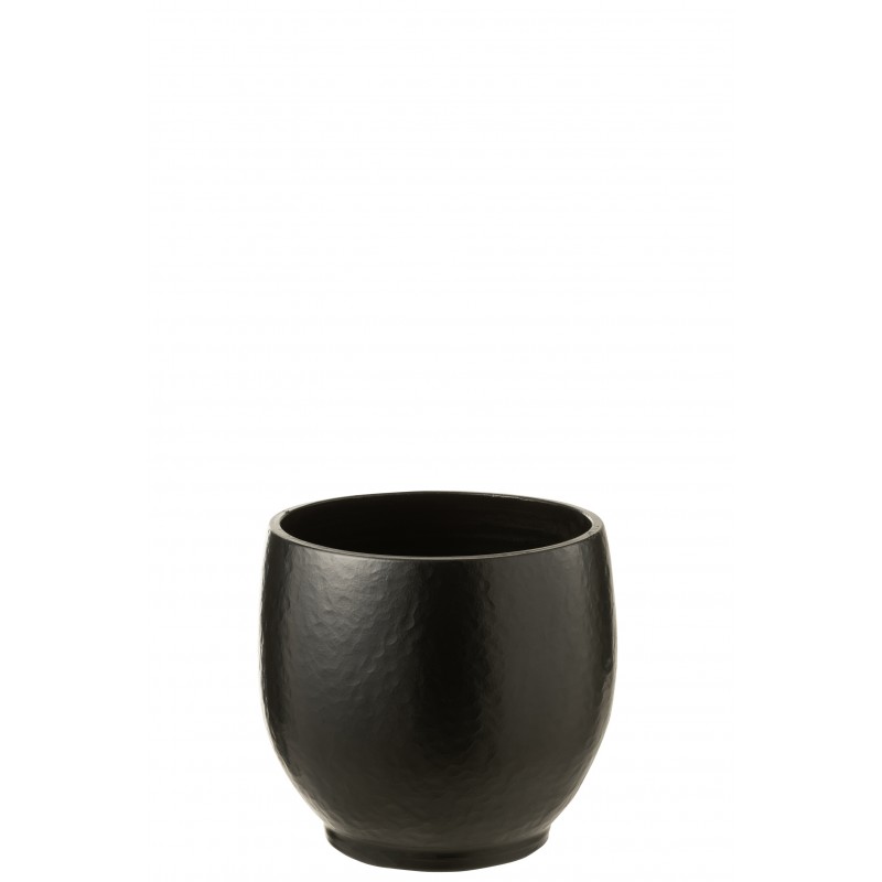 Cachepot en céramique noir 26x26x27 cm