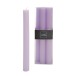 Boite de 6 bougies 13H en Paraffine mauve 7x4.5x24 cm Boite de 6 bougies 13H en Paraffine mauve 7x4.5x24 cm