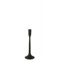 Candelabro hierro opaco negro Alt. 30 cm