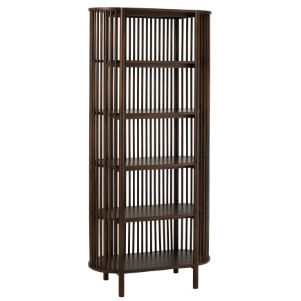 Armoite en bois de manguier 5 étagères en bois marron 38x84x190 cm