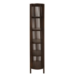 Armoite en bois de manguier 5 étagères en bois marron 38x84x190 cm