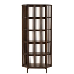 Armoite en bois de manguier 5 étagères en bois marron 38x84x190 cm