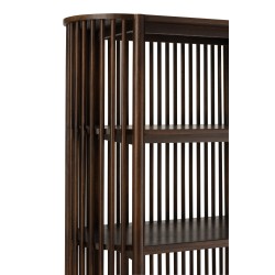 Armoite en bois de manguier 5 étagères en bois marron 38x84x190 cm