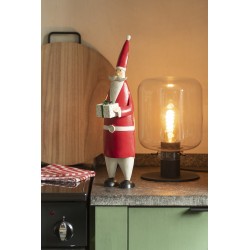 Papá Noel de metal multicolor de 14x11x44 cm