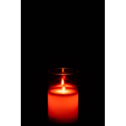 Lampara led brillante cristal rojo Alt. 12
