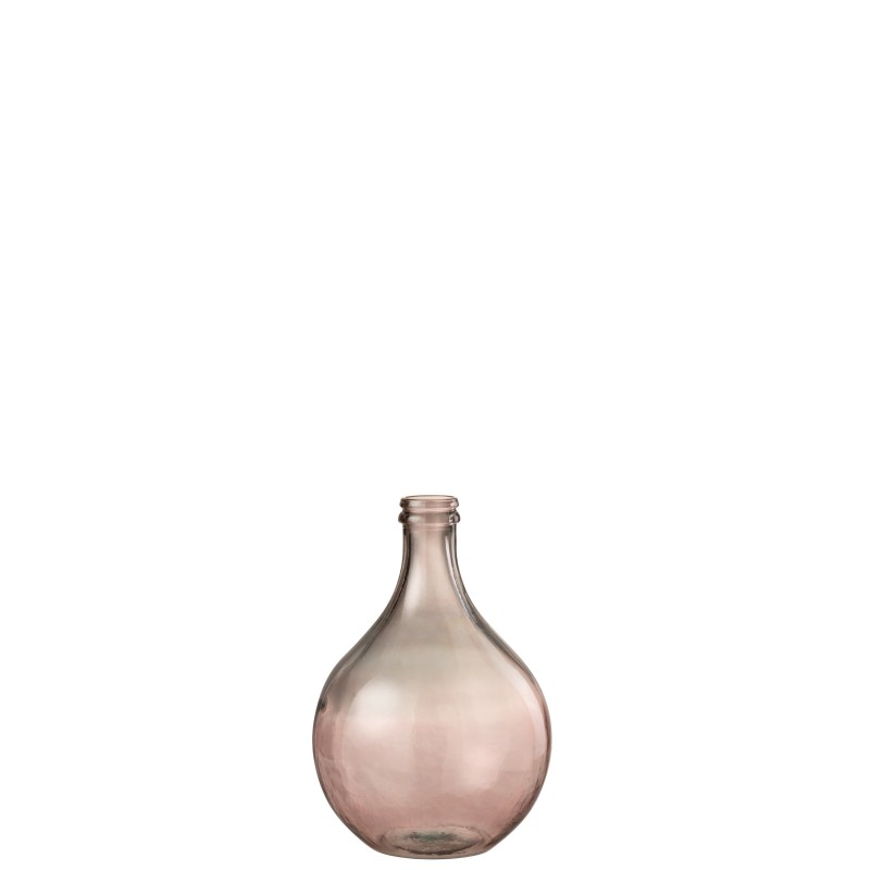 Vase en verre transparent saumon 28x29x43cm Vase en verre transparent saumon 28x29x43cm