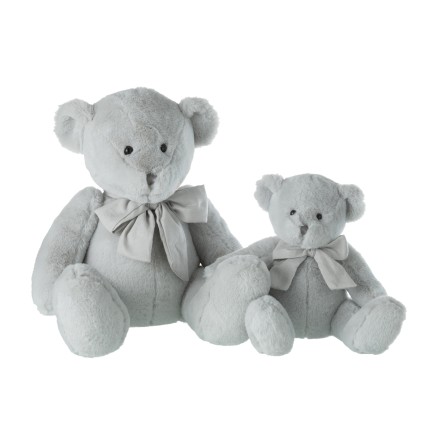 Oso de peluche gris 33.5x35x33.5 cm