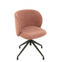 chair rotating textil lgt pink