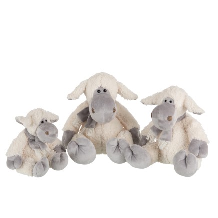 Oveja de peluche blanca 25x25x26 cm