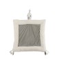 Tapiz de cisne en textil blanco de 105x80x20 cm