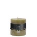 Bougie cylindrique 80H en Paraffine vert 10x10x10 cm Bougie cylindrique 80H en Paraffine vert 10x10x10 cm