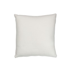 Cojín cuadrado de finas hojas de poliéster blanco de 40x40cm