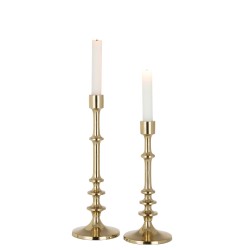 Set de 3 chandeliers en aluminium or 10.5x10.5x30.5 cm