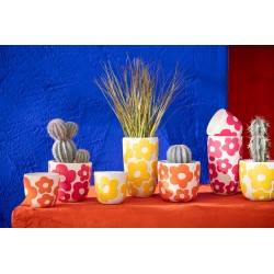 Cactus artificiel irrégulier en pot 26x14x13 cm