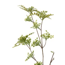 Branche de feuilles en plastique vert 10x10x65 cm
