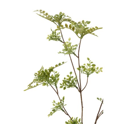 Branche de feuilles en plastique vert 10x10x65 cm