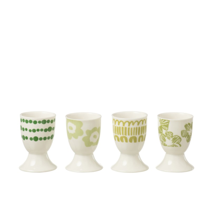 S/4 COQUETIER COFFRET CER VERT