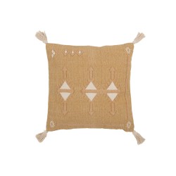 CUSHION TRIANG+TASS COT NAT/WH