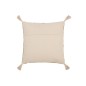 Cojín Triángulos+Flecos en Algodón/Lino/Poliéster Beige 50x15x50 cm Cojín Triángulos+Flecos en Algodón/Lino/Poliéster Beige 50x15x50 cm