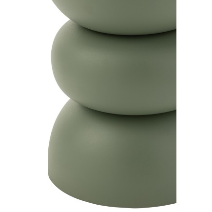 Table d’appoint en aluminium vert 32x32x43.5 cm