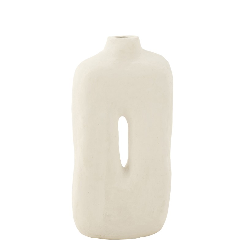 POT SQUARE PAPER MACHE WHITE POT SQUARE PAPER MACHE WHITE
