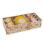 Juego de 4 tazas de café y platillos de cerámica blanca 220ml