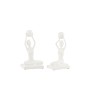 Maillot ballon en polyresine blanc 14x10x25.5 cm (assortiment de 2)