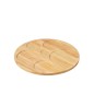 Set de 6 plats apéro avec plateau en céramique blanche 30x30x9 cm