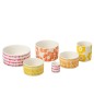 Set de 6 plats apéro avec plateau en céramique blanche 30x30x9 cm