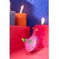 Gallo de metal multicolor 13x11x18 cm surtido de 3 pequeño