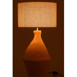 LAMP INDUS PAPER MACHE YELLOW