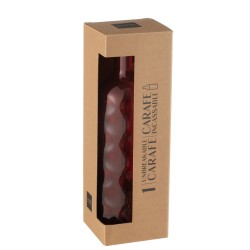 BOTTLE HAMMERED PLASTIC RED