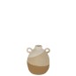 Vase oreille en céramique beige/marron clair 16x16x19 cm Vase oreille en céramique beige/marron clair 16x16x19 cm