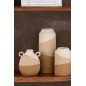 Vase oreille en céramique beige/marron clair 16x16x19 cm Vase oreille en céramique beige/marron clair 16x16x19 cm