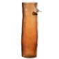 Vase oiseau en verre orange 13.5x9.5x32 cm Vase oiseau en verre orange 13.5x9.5x32 cm