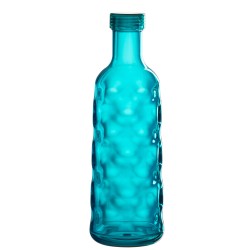 Botella de agua de plástico azul 10x10x30 cm